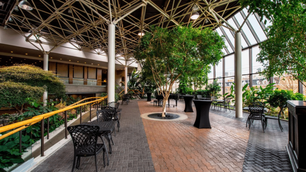 right hotel atrium near downtown attractions in St. John's or Charlottetown.