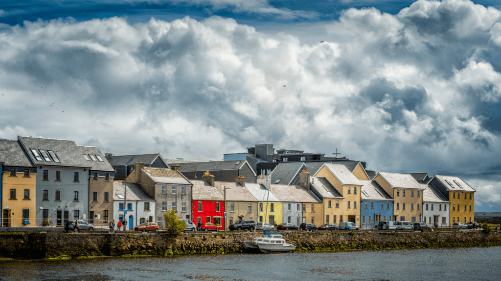 Historic Dunguaire Castle overlooking the shoreline of Galway Bay near Kinvara, Ireland